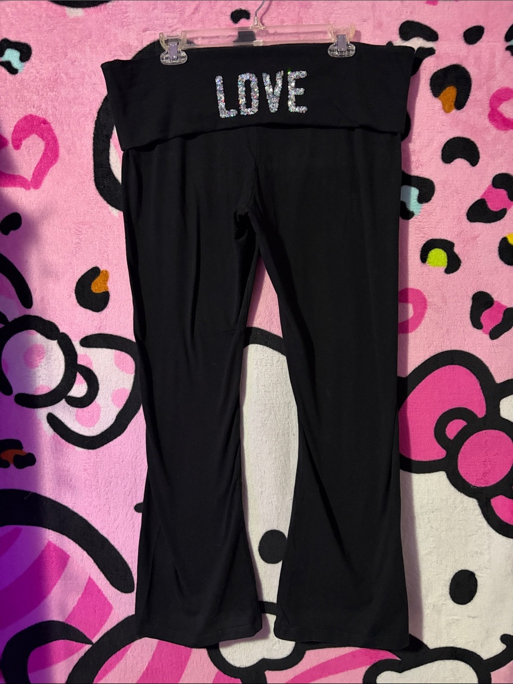 Victoria’s secret Fold over flare yoga pants